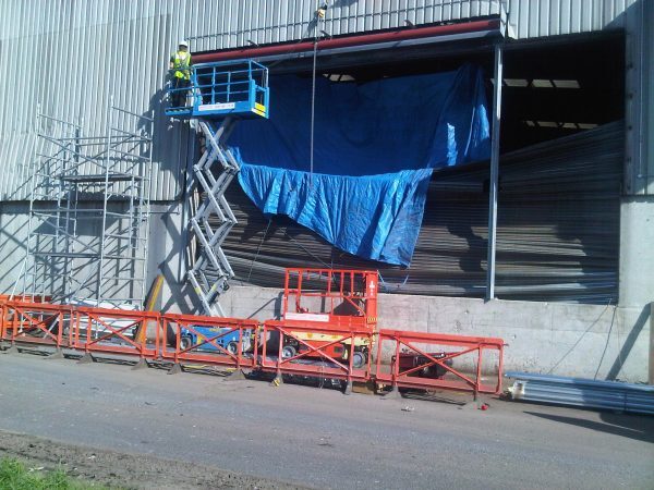 London Waste, Roller Shutter Installation